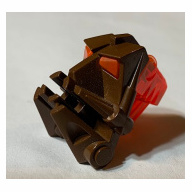 Lego hlava Bionicle základ, hnědá (32553c04 BROWN)